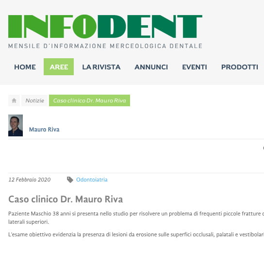 Infodent caso clinico Dr. Mauro Riva